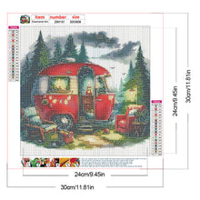 Load image into Gallery viewer, Campervan-Full Round Diamond Painting-30x30cm
