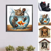 Load image into Gallery viewer, Dog-Full Round Diamond Painting-30x30cm
