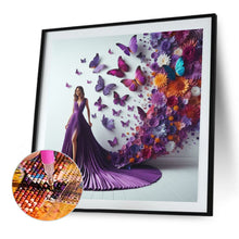 Load image into Gallery viewer, Gorgeous Dress Girl-Full Round Diamond Painting-40x40cm
