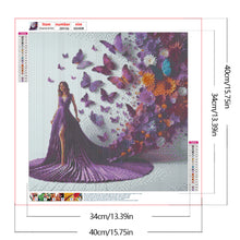 Load image into Gallery viewer, Gorgeous Dress Girl-Full Round Diamond Painting-40x40cm
