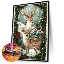 Load image into Gallery viewer, Deer-Full Round Diamond Painting-50x70cm-Large Size
