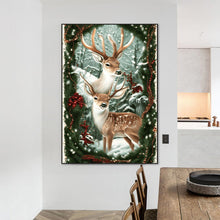 Load image into Gallery viewer, Deer-Full Round Diamond Painting-50x70cm-Large Size
