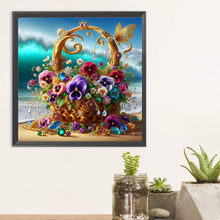 Load image into Gallery viewer, Gorgeous Flower Baskets-Full Round Diamond Painting-30x30cm
