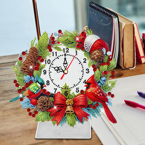 Christmas-Acrylic Diamond Clock Pendant