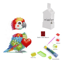 Load image into Gallery viewer, Christmas Owl-Single Side Drill-Shaking Head Acrylic Diamond Desktop Ornament
