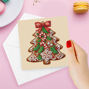 6Pcs/Set Christmas-Diamond Greeting Cards