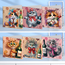 Load image into Gallery viewer, 6Pcs/Set Christmas-Diamond Greeting Cards
