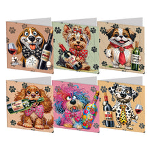 Load image into Gallery viewer, 6Pcs/Set Christmas-Diamond Greeting Cards
