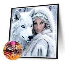 Load image into Gallery viewer, Beauty Wolf-Full Round Diamond Painting-40x40cm
