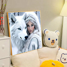 Load image into Gallery viewer, Beauty Wolf-Full Round Diamond Painting-40x40cm
