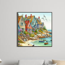 Load image into Gallery viewer, Beach House-Full Round Diamond Painting-40x40cm
