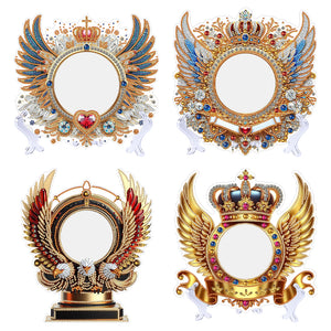 Angel Wings-Diamond Compact Makeup Mirror