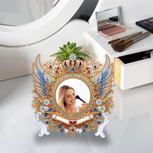 Angel Wings-Diamond Compact Makeup Mirror