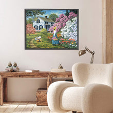 Load image into Gallery viewer, Villa-Full Square Diamond Painting-60x45cm-Large Size
