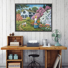 Load image into Gallery viewer, Villa-Full Square Diamond Painting-60x45cm-Large Size
