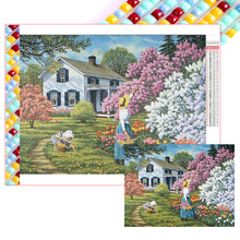 Load image into Gallery viewer, Villa-Full Square Diamond Painting-60x45cm-Large Size
