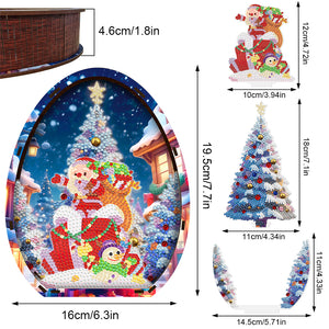 Christmas-Three-Dimensional Combination Ornaments Wooden Ornaments