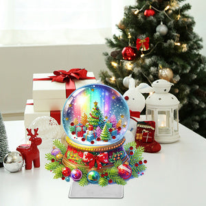 Christmas-Single Side Drill-Acrylic Diamond Desktop Ornament