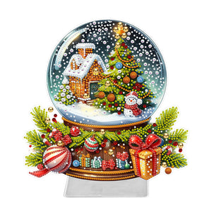 Christmas-Single Side Drill-Acrylic Diamond Desktop Ornament