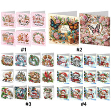 Load image into Gallery viewer, 2/6/12Pcs/Set Christmas-Diamond Greeting Cards
