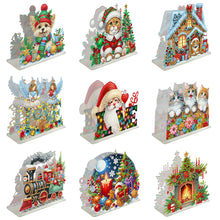 Load image into Gallery viewer, Christmas-Double Sided Drill-Acrylic Towel Storage Rack
