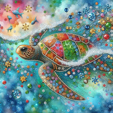 Load image into Gallery viewer, Sea Turtle-Partial Special Diamond Painting-40x40cm
