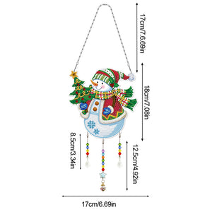 Christmas-SunCatcher Window Hanging Diamond Wind Chimes