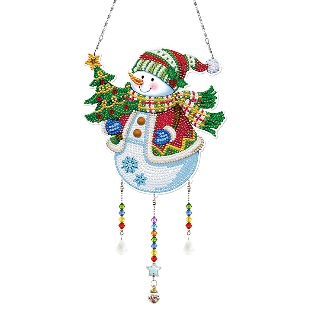 Christmas-SunCatcher Window Hanging Diamond Wind Chimes