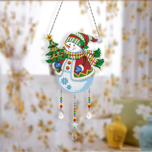 Christmas-SunCatcher Window Hanging Diamond Wind Chimes