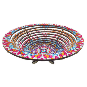 Wooden Mandala Diamond Painting Dinning Table Tray