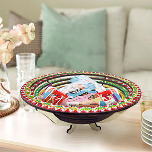 Wooden Mandala Diamond Painting Dinning Table Tray