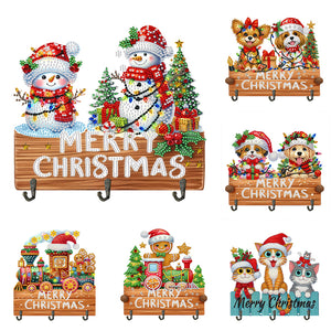 Christmas-Diamond Art Craft Wall Hooks