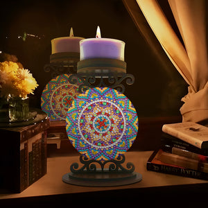 Mandala-Diamond Candle Holder-Diamond Desktop Ornament