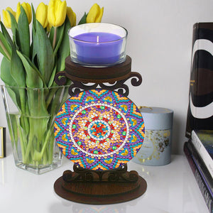 Mandala-Diamond Candle Holder-Diamond Desktop Ornament