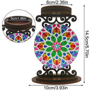 Mandala-Diamond Candle Holder-Diamond Desktop Ornament