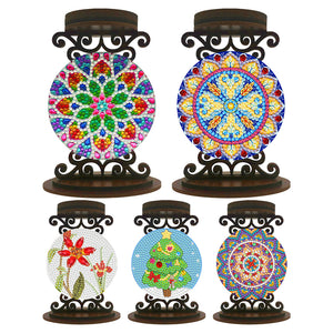 Mandala-Diamond Candle Holder-Diamond Desktop Ornament