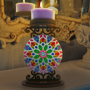 Mandala-Diamond Candle Holder-Diamond Desktop Ornament