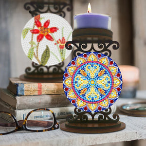 Mandala-Diamond Candle Holder-Diamond Desktop Ornament