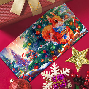 12Pcs/Set Christmas-Diamond Greeting Cards