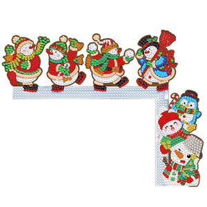 Christmas-Diamond Painting Wooden Door Frame Corner Sticker