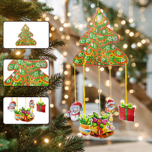 Christmas-SunCatcher Window Hanging Diamond Wind Chimes