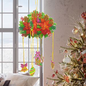 Christmas-SunCatcher Window Hanging Diamond Wind Chimes