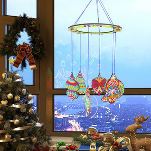 Christmas-SunCatcher Window Hanging Diamond Wind Chimes