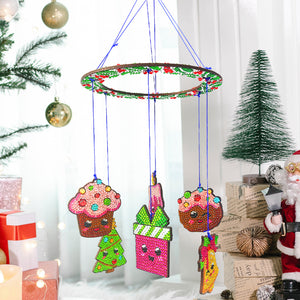 Christmas-SunCatcher Window Hanging Diamond Wind Chimes