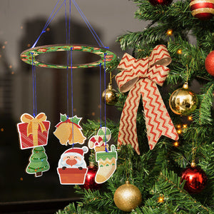 Christmas-SunCatcher Window Hanging Diamond Wind Chimes