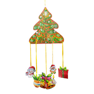 Christmas-SunCatcher Window Hanging Diamond Wind Chimes