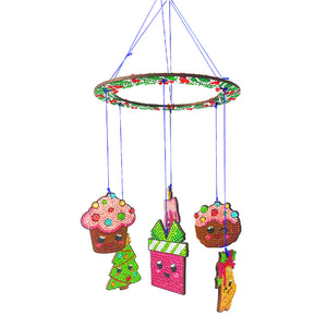 Christmas-SunCatcher Window Hanging Diamond Wind Chimes