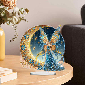 Flower Fairy-Single Side Drill-Acrylic Diamond Desktop Ornament