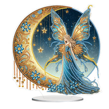 Load image into Gallery viewer, Flower Fairy-Single Side Drill-Acrylic Diamond Desktop Ornament
