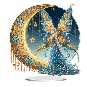 Flower Fairy-Single Side Drill-Acrylic Diamond Desktop Ornament